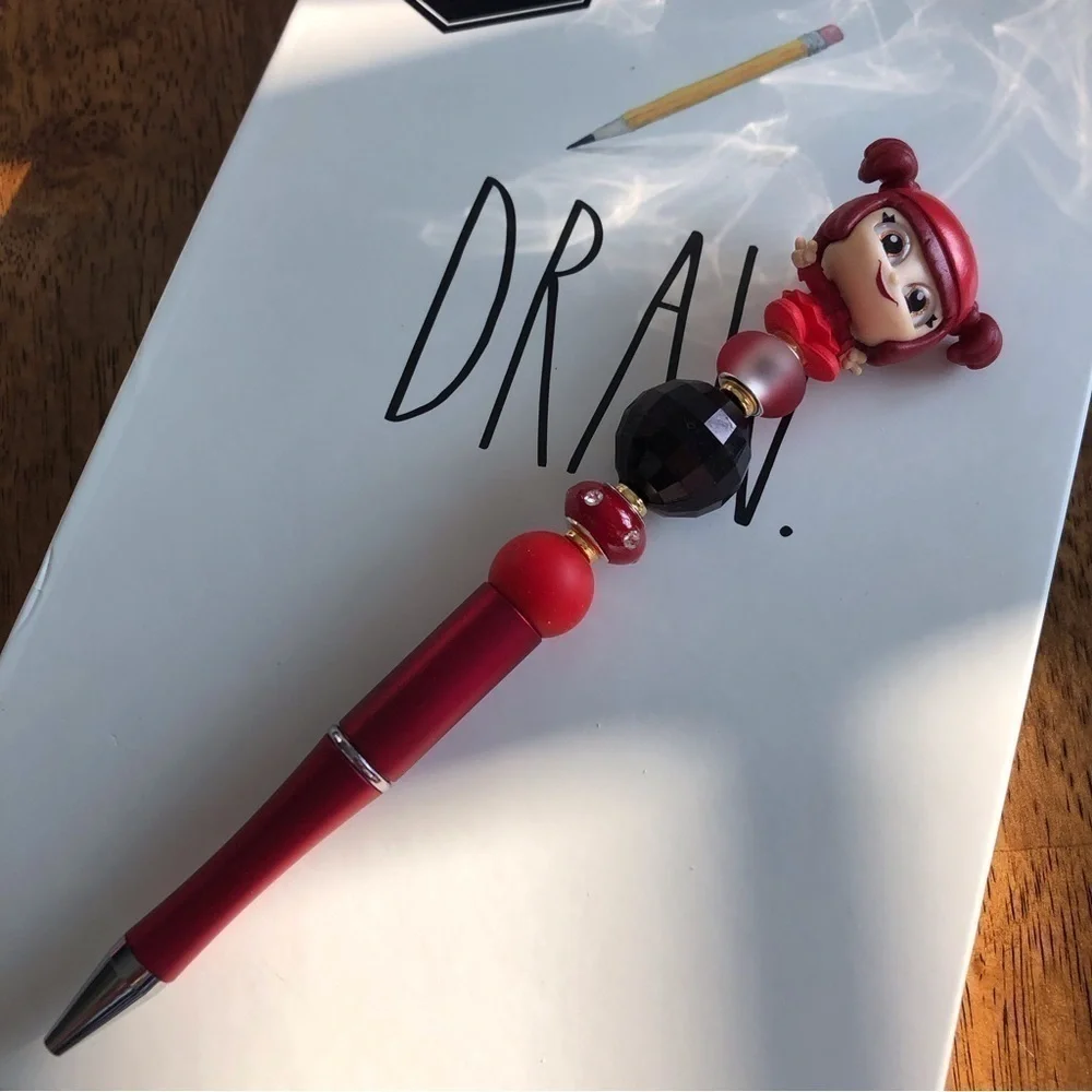 Disney Doorables: Wreak it Ralph: Jubileena Bing Bing handmade beaded pen
